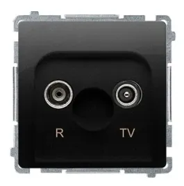 simon-basic-gniazdo-ant-rtv-przelotowe-czarny-mat
