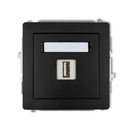 karlik-deco-gniazdo-usb-pojedyncze-czarne-12gusb-1
