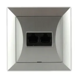 opal-gniazdo-komputerowe-podwojne-rj-45-srebny