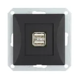 opal-gniazdo-ladowarka-2x-usb-1a-modul-czarny-mat-typ-gniazda-gniazdo