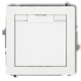 karlik-deco-gniazdo-hermet-z-klapka-biale-dgpb-1z