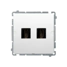 simon-basic-gniazdo-telewizyjne-2x-hdmi-biale