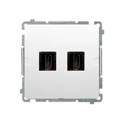 simon-basic-gniazdo-telewizyjne-2x-hdmi-biale