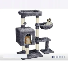 drapak-dla-kota-4-poziomowy-z-pluszowa-grzeda-96-cm-wysokosci-ciemnoszary