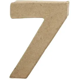 cyfra-7-z-papier-mache-h-10-cm