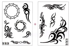 2-szablony-a4-samoprzylepne-tribal