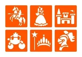 zestaw-6-szablonow-ksiezniczki-i-rycerze