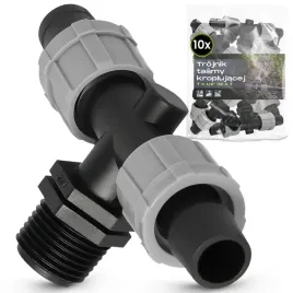 10x-trojnik-tx1-2-gz-tasmy-kroplujacej-zlaczka-lacznik-weza-rury-wody
