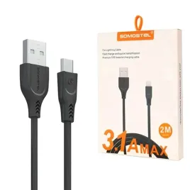 kabel-usb-typ-c-3-1a-somostel-czarny-qc-3-0-2m