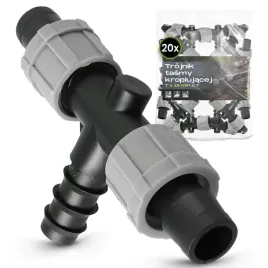 20x-trojnik-tx16xt-tasmy-kroplujacej-zlaczka-lacznik-weza-nawadniania
