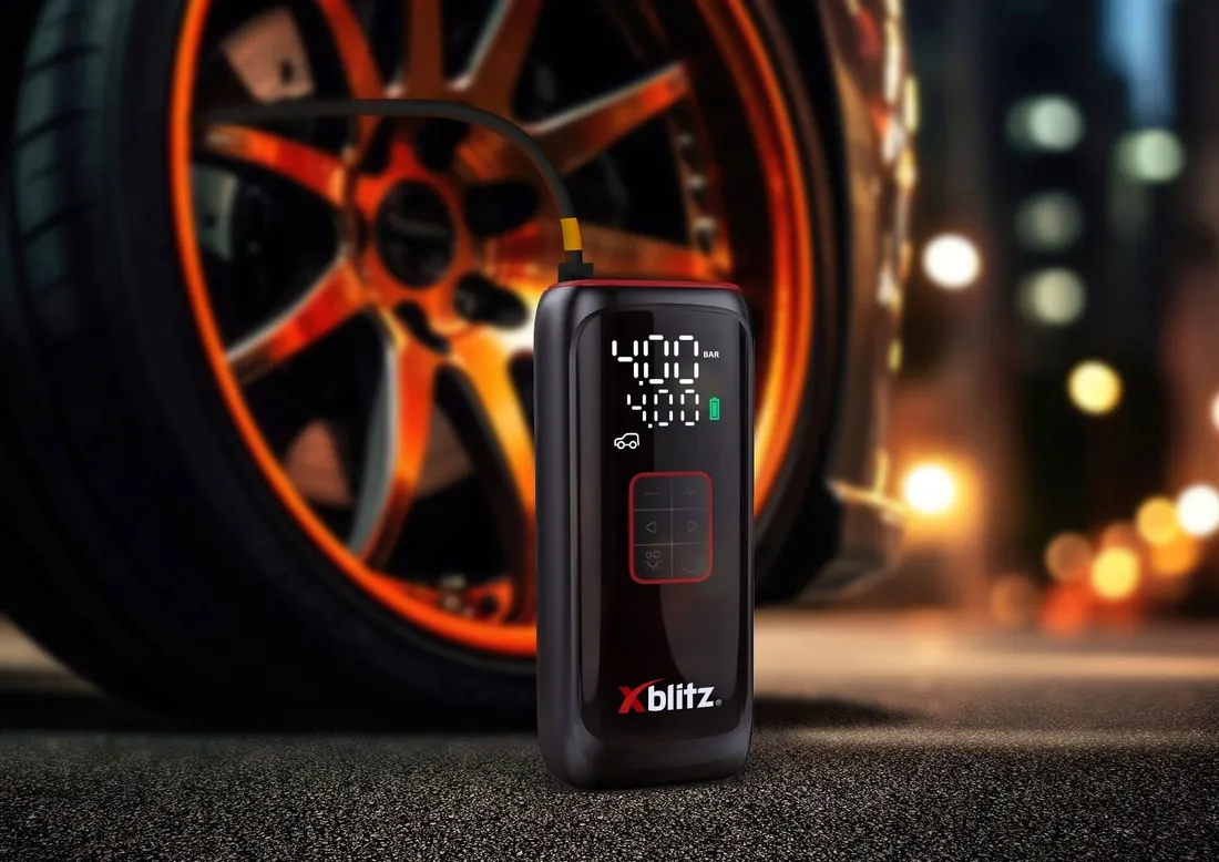 bezprzewodowa-pompka-elektryczna-samochodowa-kompresor-xblitz-airmaster-waga-z-opakowaniem-0-15-kg
