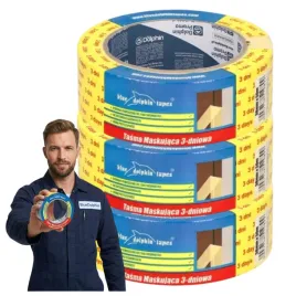 tasma-malarska-papierowa-klejaca-blue-dolphin-3-dni-38mm-x-50m-zolta-3szt