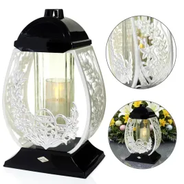 znicz-wielkanocny-duzy-pisanka-led-biala-perla-ze-srebrem-32cm