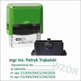 pieczatka-z-uprawnieniami-automat-colop-compact-pro-tusz-zielony