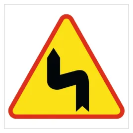 znak-drogowy-niebezpieczne-zakrety-pierwszy-w-lewo-grube-pcv5-40x40cm