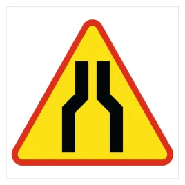 znak-drogowy-a-12a-zwezenie-jezdni-dwustronne-grube-pcv5-format-30x30cm