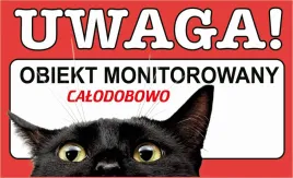 tabliczka-tablica-uwaga-kot-teren-monitorowany-prezent-gadzet-12x20cm