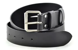 pas-wojskowy-skorzany-czarny-z-jednym-bolcem