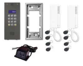 domofon-aco-czarny-przewodowy-z-czytnikiem-kart-rfid-dla-2-lokatorow