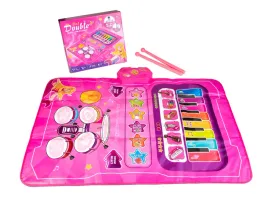 mata-muzyczna-perkusja-i-pianinko-z-dzwiekiem-2-paleczki-w-zestawie