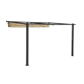 pergola-przyscienna-szara-z-bezowym-poszyciem-siros-3x4m