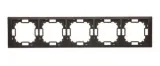 simon-basic-ramka-pieciokrotna-czarny-mat-bmrc5-49