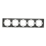 simon-basic-ramka-pieciokrotna-czarny-mat-bmrc5-49-stan-nowy