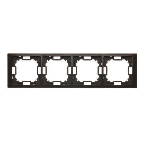simon-basic-ramka-poczworna-czarny-mat-bmrc4-49-material-tworzywo-sztuczne