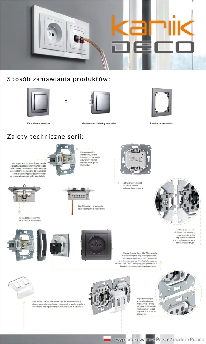 karlik-deco-ramka-pojedyncza-biala-dr-1