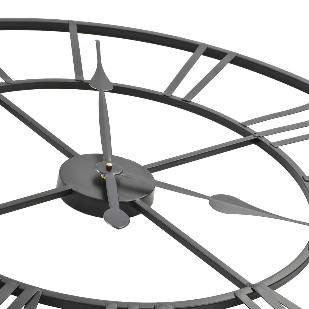 zegar-scienny-retro-metal-80-cm-czarny