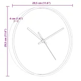 zegar-scienny-rustykalny-295x4cm-niebieski-zloty-typ-scienny-stan-nowy
