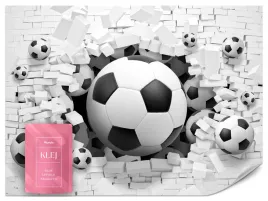 fototapeta-dla-dzieci-pilki-nozne-sport-bialy-mur-efekt-3d-tapeta-100x70