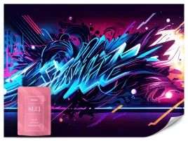 fototapeta-mlodziezowa-abstrakcja-neonowe-graffiti-mural-efekt-3d-400x280