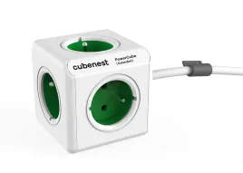cubenest-powercube-extended-5x-gniazda-z-przedluzaczem-15m-kolor-zielony