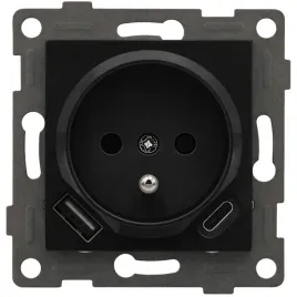 gniazdo-podtynkowe-czarne-z-uziemieniem-bolcem-ladowarka-usb-c-16a-230v