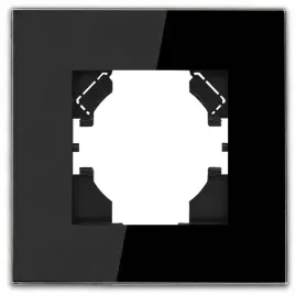 ramka-szklana-pojedyncza-czarna-do-kontaktow-gniazdek-wylacznikow-szklo