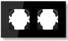 ramka-szklana-podwojna-czarna-do-kontaktow-gniazdek-wylacznikow-szklo