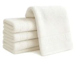 recznik-kapielowy-bialy-hotelowy-bawelniany-frotte-wzor-grecki-corfu-70x140