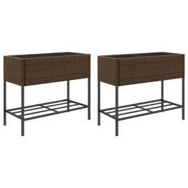 donice-ogrodowe-z-polka-2-szt-braz-90x40x75-cm-polirattan