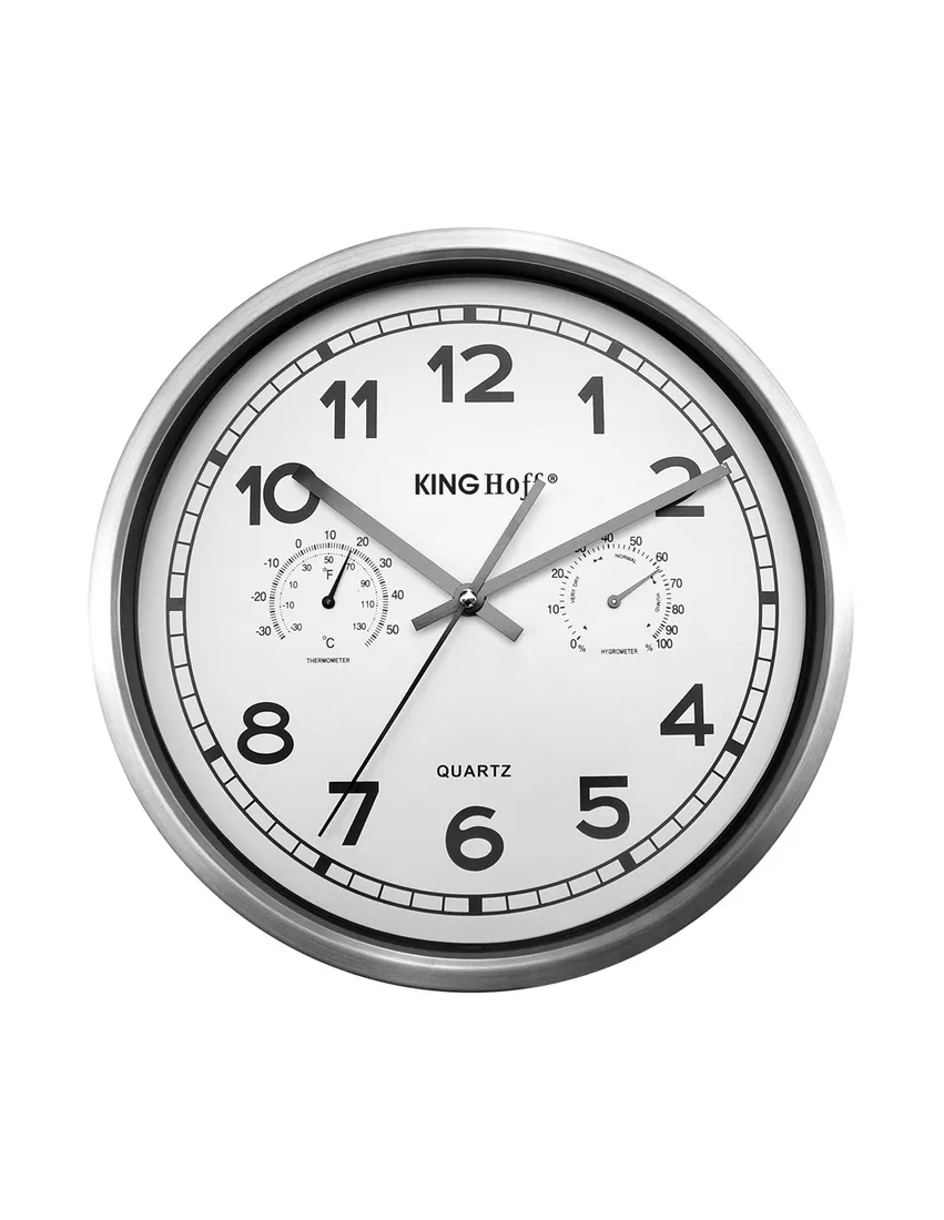 zegar-scienny-kinghoff-srebrny-30cm