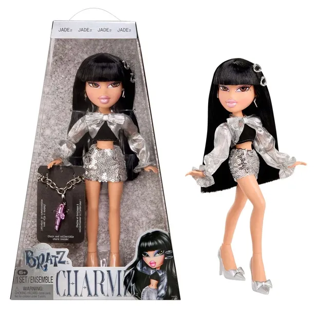 Lalka Bratz CHARMZ JADE Fashion Doll z bransoletką Charm 599357 HIT