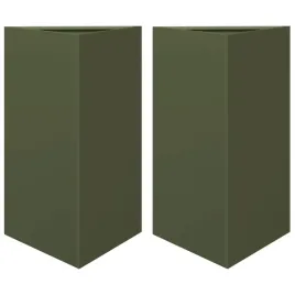 donice-ogrodowe-2-szt-oliwkowe-trojkatne-50x43x75-cm