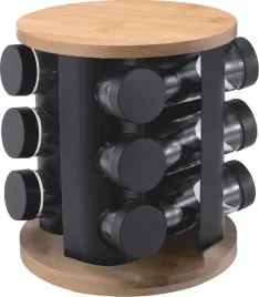 stojak-na-przyprawy-z-pojemnikami-brunbeste-czarno-brazowy-13-el