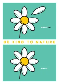 be-kind-to-nature-plakat-297x42-cm