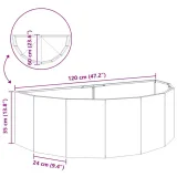 donica-bialy-120-x-60-x-35-cm-stal-stan-nowy-wysokosc-produktu-35-cm