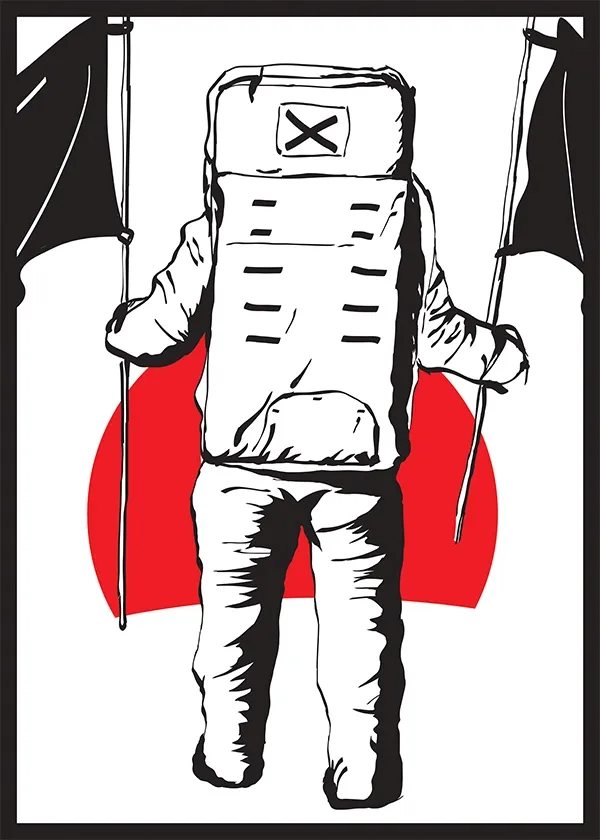 kosmos-czerwony-plakat-20x30-cm