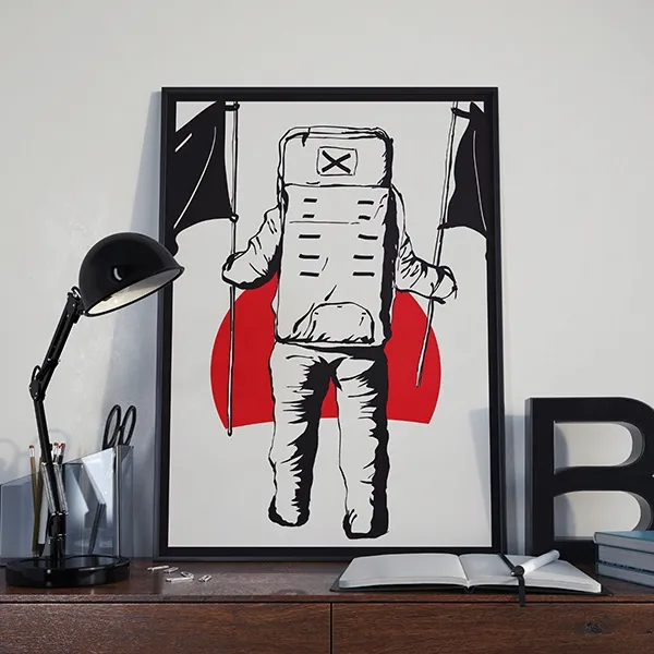 kosmos-czerwony-plakat-20x30-cm