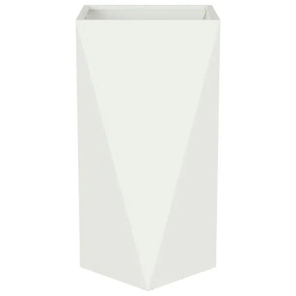 donica-bialy-40-x-40-x-75-cm-stal-wysokosc-produktu-75-cm