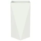 donica-bialy-40-x-40-x-75-cm-stal-wysokosc-produktu-75-cm