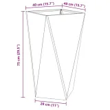 donica-bialy-40-x-40-x-75-cm-stal-stan-nowy-kolor-bialy